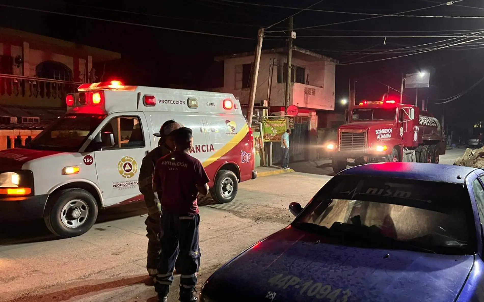 Incendio por cortocircuito dejó un lesionado en Altamira 